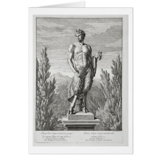 Statue of a Satyr holding a bunch of grapes, Versa (Front)