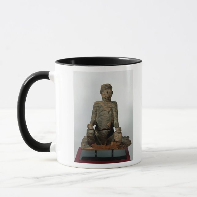 Statue of a seated man, Mbembe, Nigeria Mug (Left)