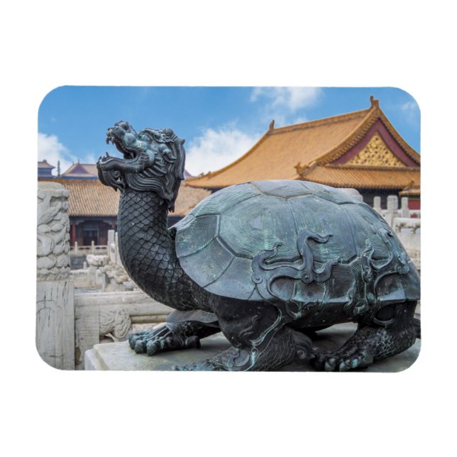 Statue of a turtle in the Forbidden City - Beijing Magnet (Horizontal)
