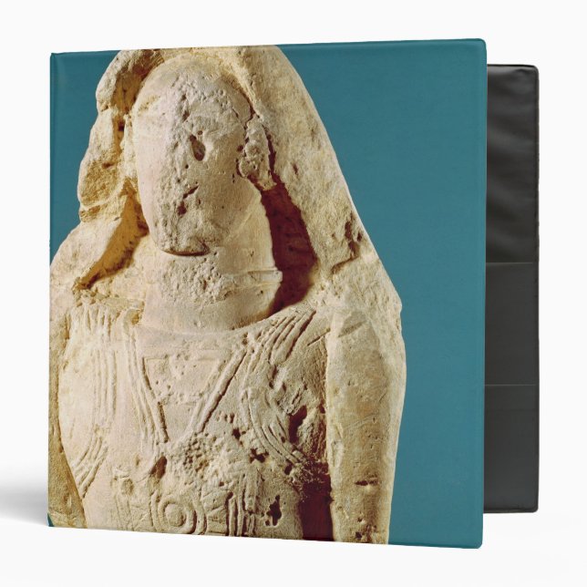 Statue of a warrior 3 ring binder (Front/Inside)