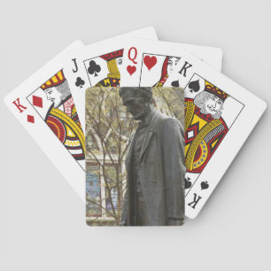 Statue of Abraham Lincoln, Portland, Oregon Poker Cards