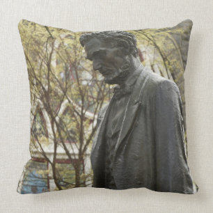 Statue of Abraham Lincoln, Portland, Oregon Throw Pillow