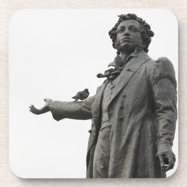 Statue of Alexander Pushkin, Saint Petersburg Coaster (Front)
