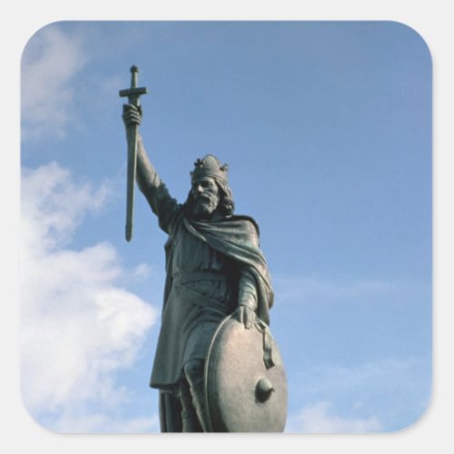 Statue of Alfred the Great Square Sticker