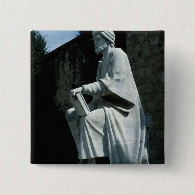 Statue of Averroes Button (Front)