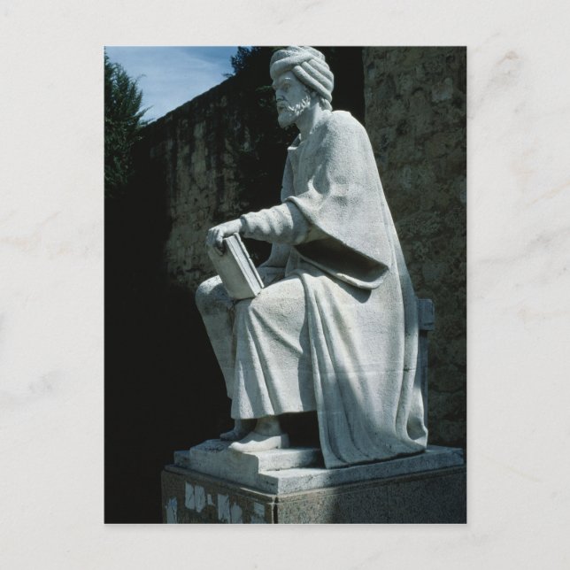 Statue of Averroes Postcard (Front)