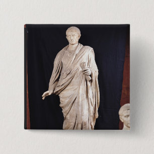Statue of Caesar Augustus Pinback Button
