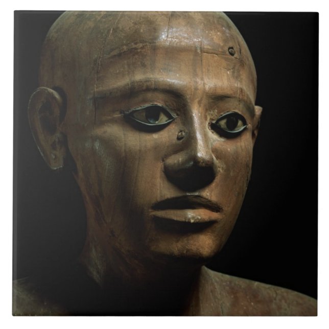 Statue of Chancellor Nakhti, from Asyut, early Mid Ceramic Tile (Front)