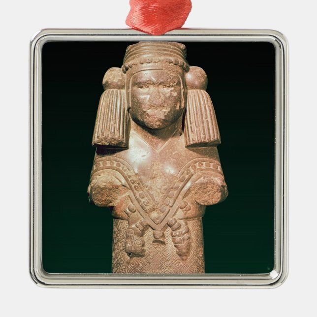 Statue of Coatlicue, ancient earth and mother Metal Ornament (Front)