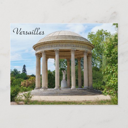 Statue of Cupidon Temple of love in Versailles Postcard