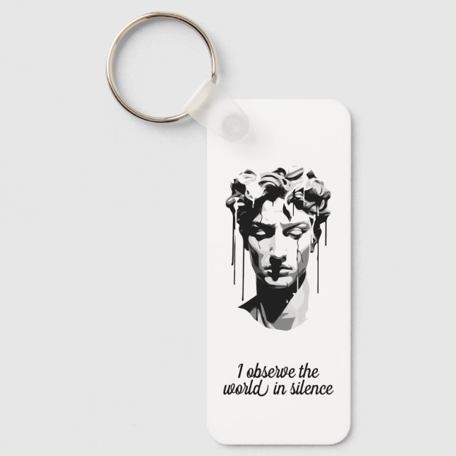 Statue of David by Michelangelo Keychain (Front)