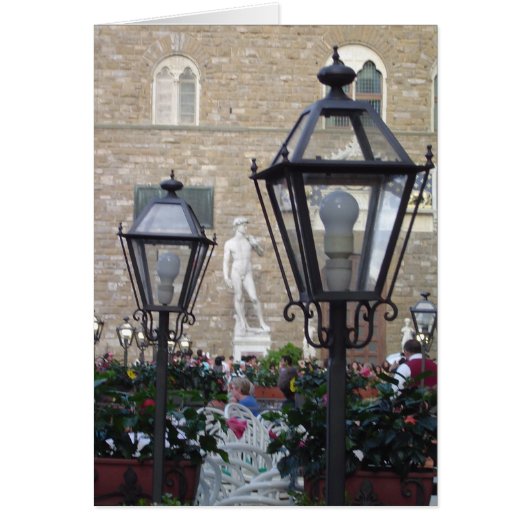 Statue of David Florence, Italy Blank Card (Front)