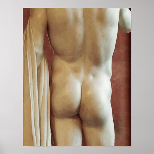Statue of Davids Rear Print