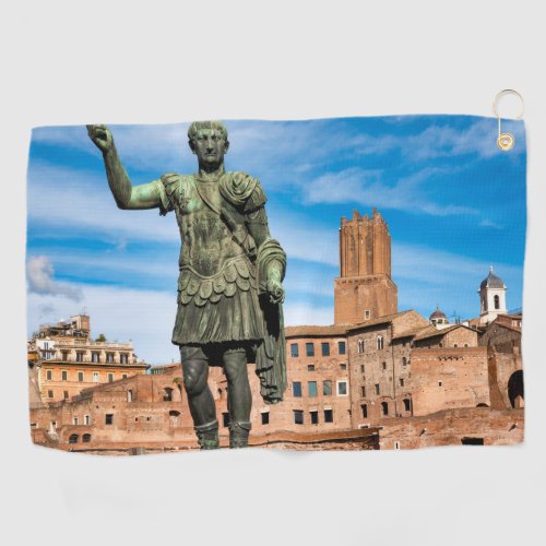 Statue of Emperor Trajan Golf Towel