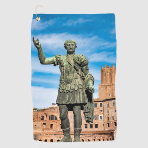 Statue of Emperor Trajan Golf Towel