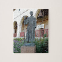 Statue of Father Serra at Santa Barbara Mission