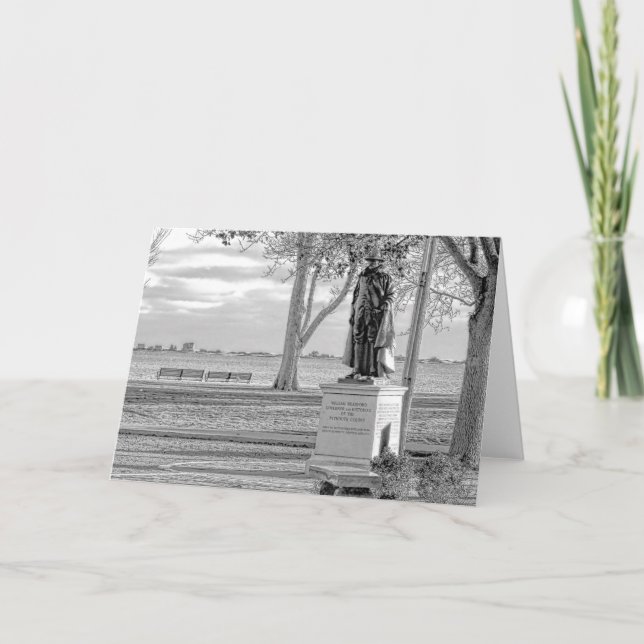 Statue of Gov. William Bradford Card (Front)