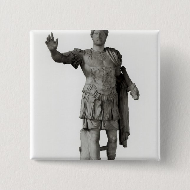 Statue of Hadrian  (marble Pinback Button (Front)
