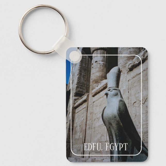 Statue of Horus, Edfu Temple, Egypt Keychain (Front)