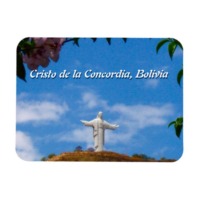 Statue of Jesus, Bolivia Rectangular Magnet