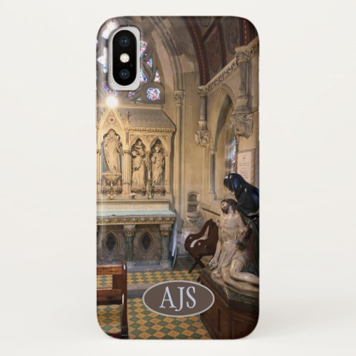 Statue of Jesus in a Quiet Chapel iPhone X Case