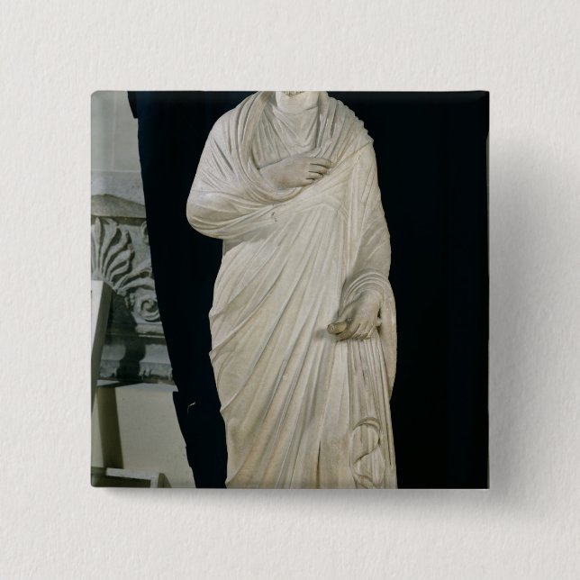 Statue of Julian the Apostate Button (Front)