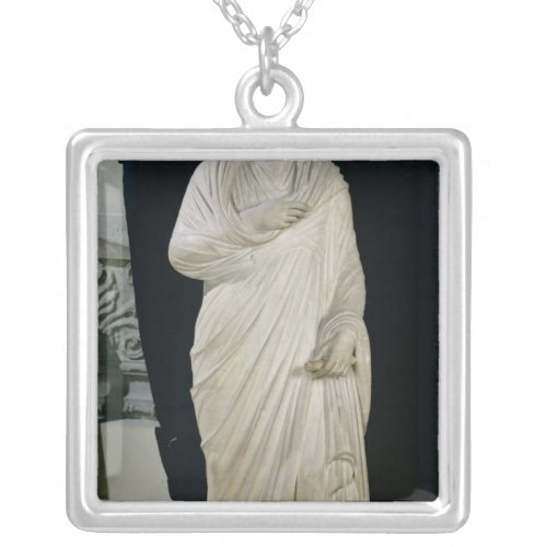 Statue of Julian the Apostate Silver Plated Necklace