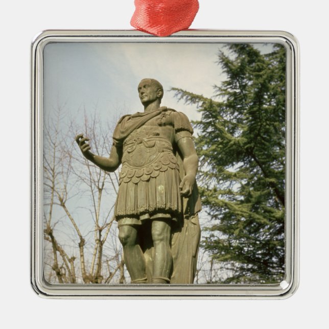 Statue of Julius Caesar Metal Ornament (Front)