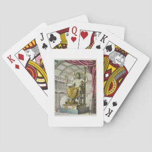 Statue of Jupiter in a Temple, from 'Costumi dei R Poker Cards