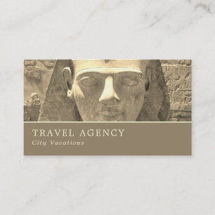 Statue Of King Ramses II, Travel Agent Business Card