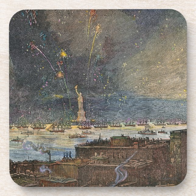 STATUE OF LIBERTY, 1886 DRINK COASTER (Front)