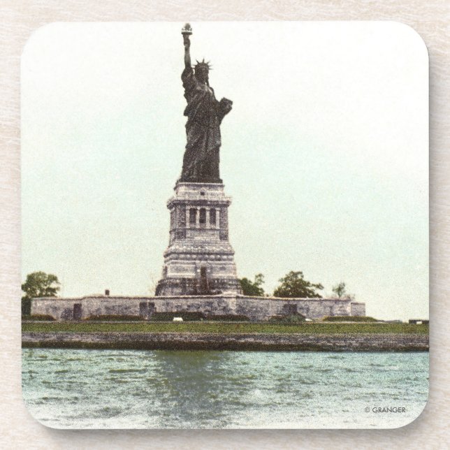 Statue Of Liberty, 1900 Beverage Coaster (Front)