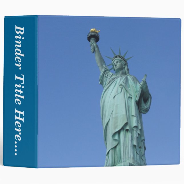 Statue of Liberty - 2" 3 Ring Binder (Front/Spine)