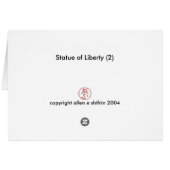 Statue of Liberty (2) Cards (Back Horizontal)