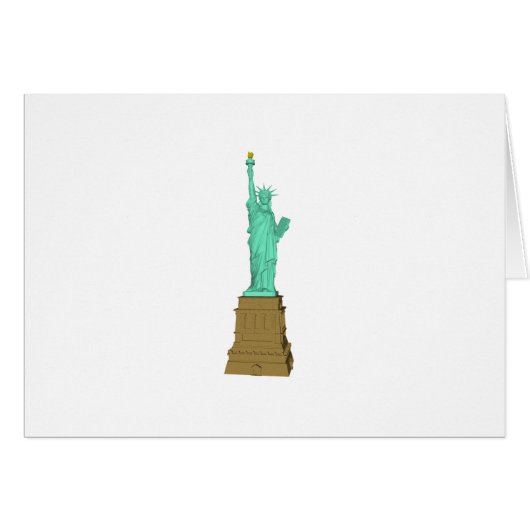 Statue of Liberty: 3D Model: Cards (Front Horizontal)