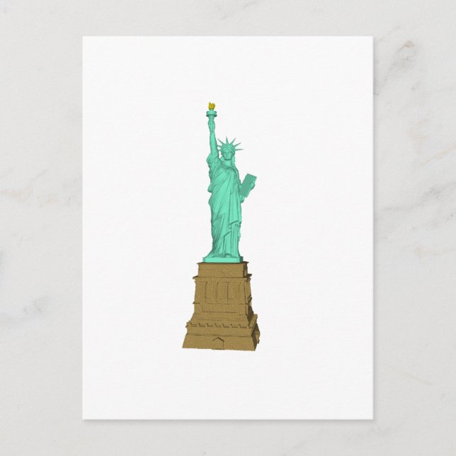 Statue of Liberty: 3D Model: Postcard (Front)