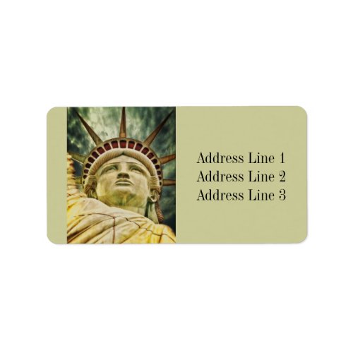 Statue of Liberty Address Label