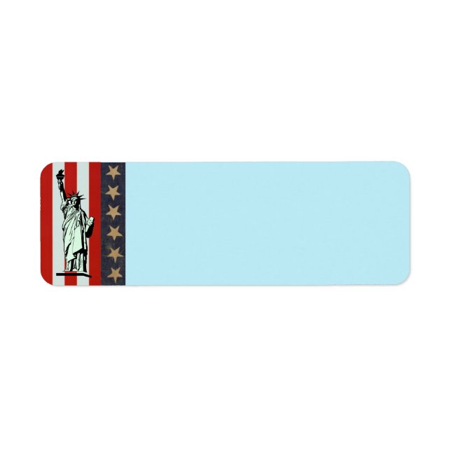 Statue of Liberty Address Label (Front)