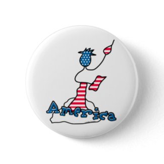 Statue of Liberty button lesruba designs