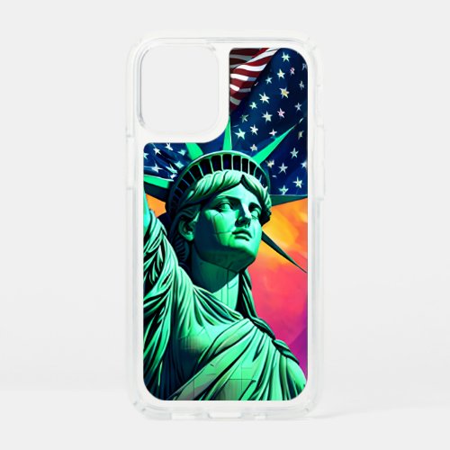 Statue of Liberty  America  Flag  Patriot Speck iPhone 12 Mini Case