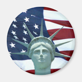 Statue of Liberty American flag Magnet