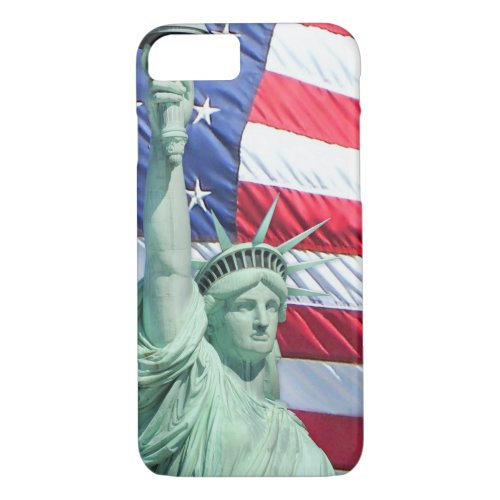 Statue of Liberty and US Flag iPhone 87 Case