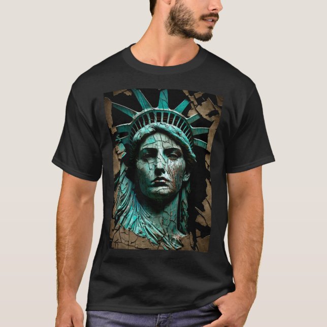 Statue Of Liberty  Artistic Rendering  Lady Libert T-Shirt (Front)