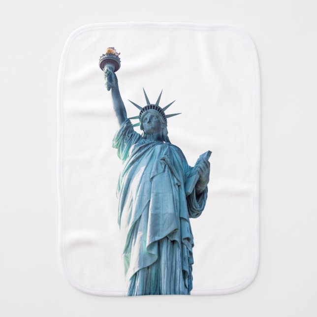 Statue of liberty  baby burp cloth (Front)