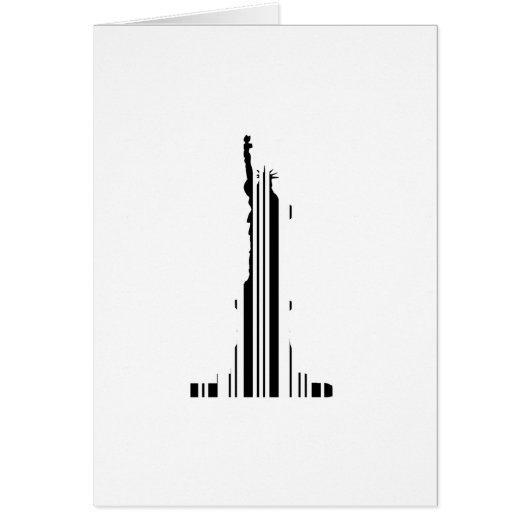 STATUE OF LIBERTY BAR CODE New York Barcode Cards (Front)