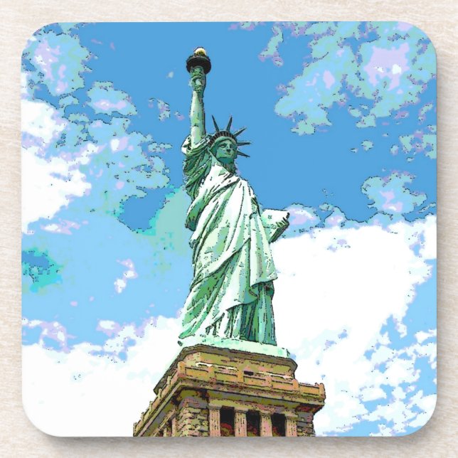 Statue of Liberty Beverage Coaster (Front)