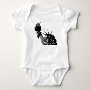 Statue of Liberty Black & White Baby Bodysuit