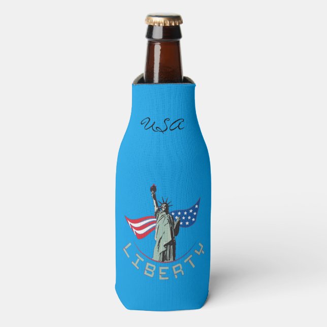 Statue of Liberty Bottle Cooler (Bottle Front)