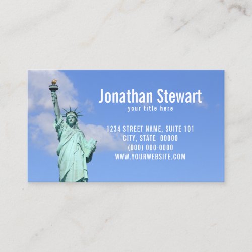 Statue of Liberty Business Card