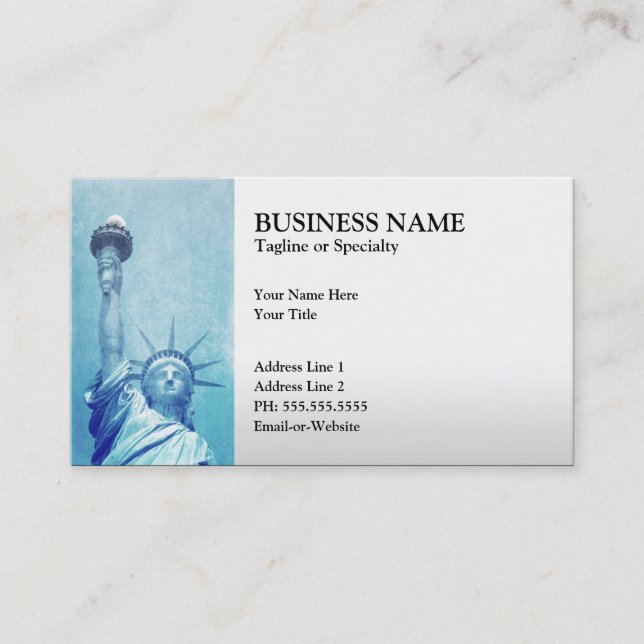 statue of liberty business card (Front)